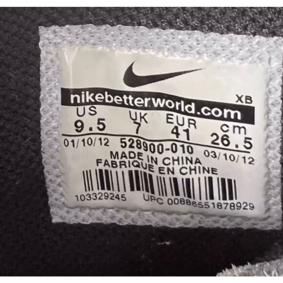 Nike X Hyperclave Lite Liberty X Black White Lace Up Shoes Women Size 9.5 Casual - Picture 10 of 12